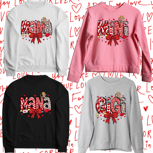 Valentine Sweatshirt (Red Design)