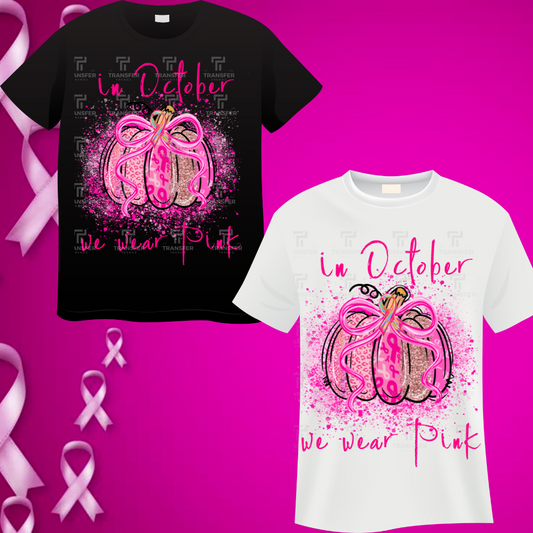 Breast Cancer Pumpkin T-Shirt