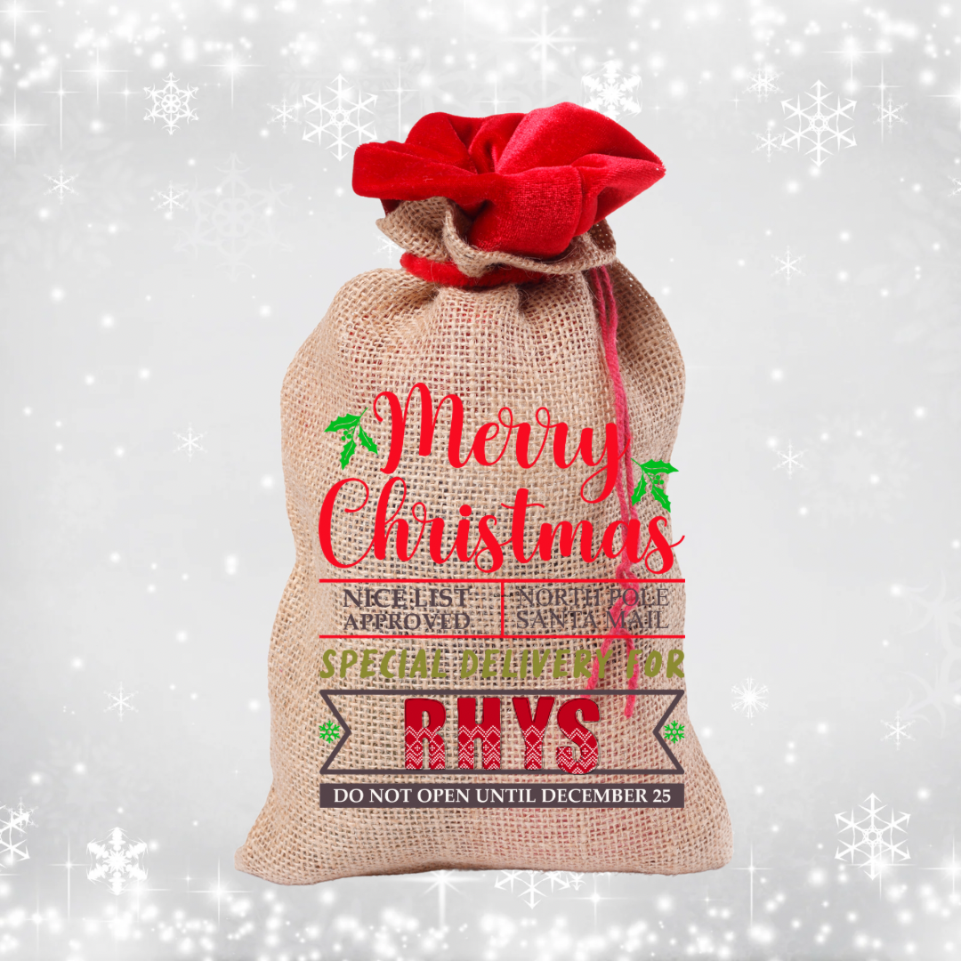 Merry Christmas Santa Sack
