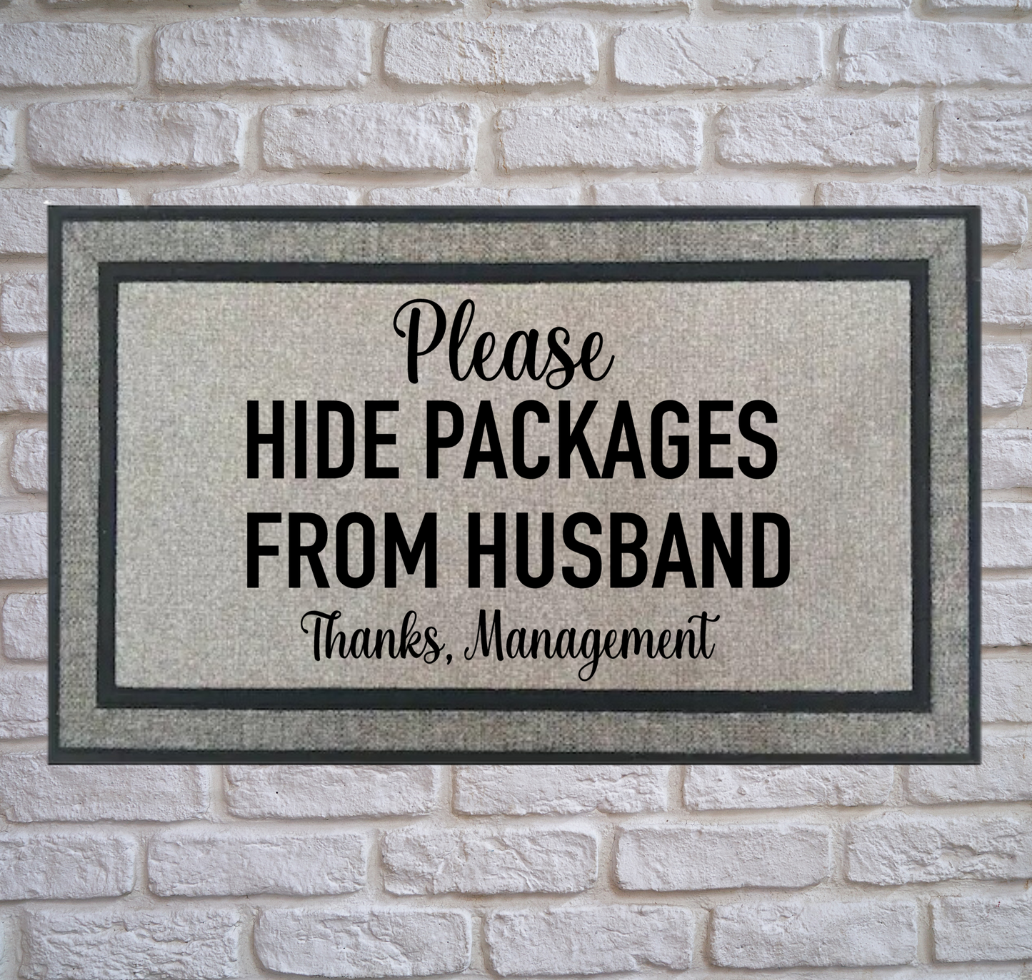 Hide Packages Door Mat