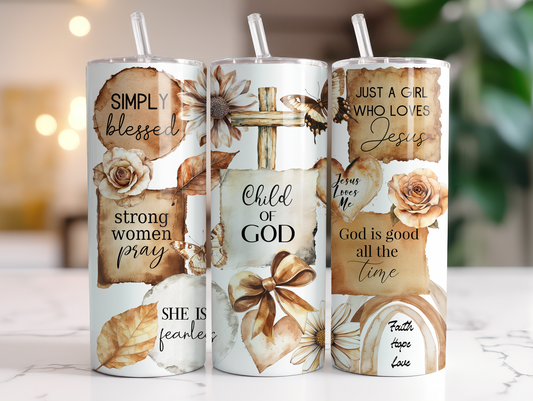 Just A Girl Who Loves Jesus Tumbler
