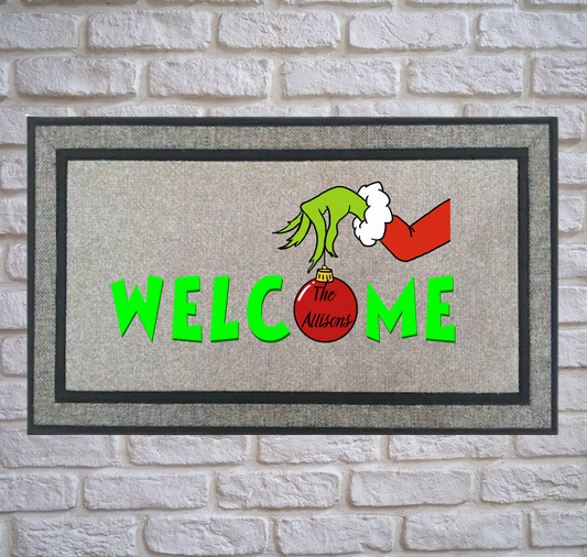 Grinch Welcome Doormat