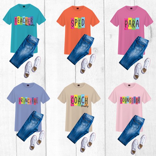 School Staff Shirts