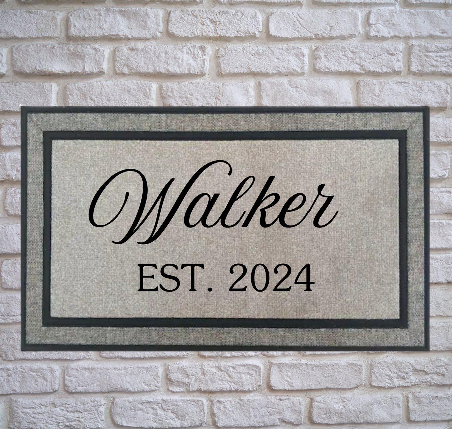 Family Established Date Doormat