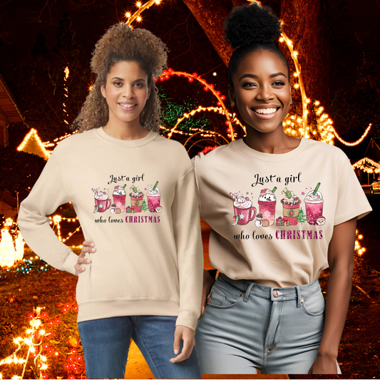 Just A Girl Who Loves Christmas Shirt