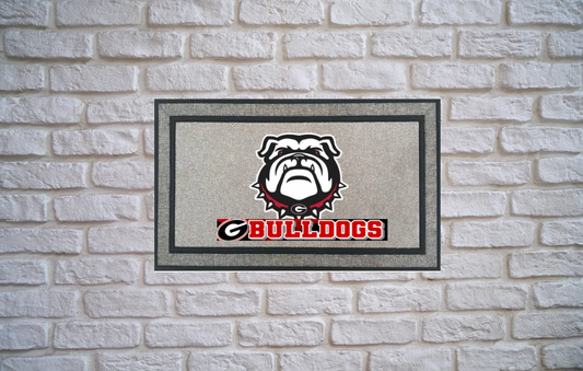 GA Bulldogs Door Mats