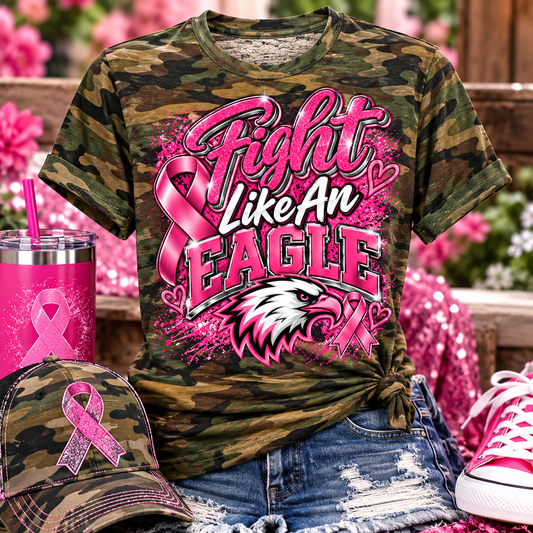 Eagle Breast Cancer Awareness T-Shirts