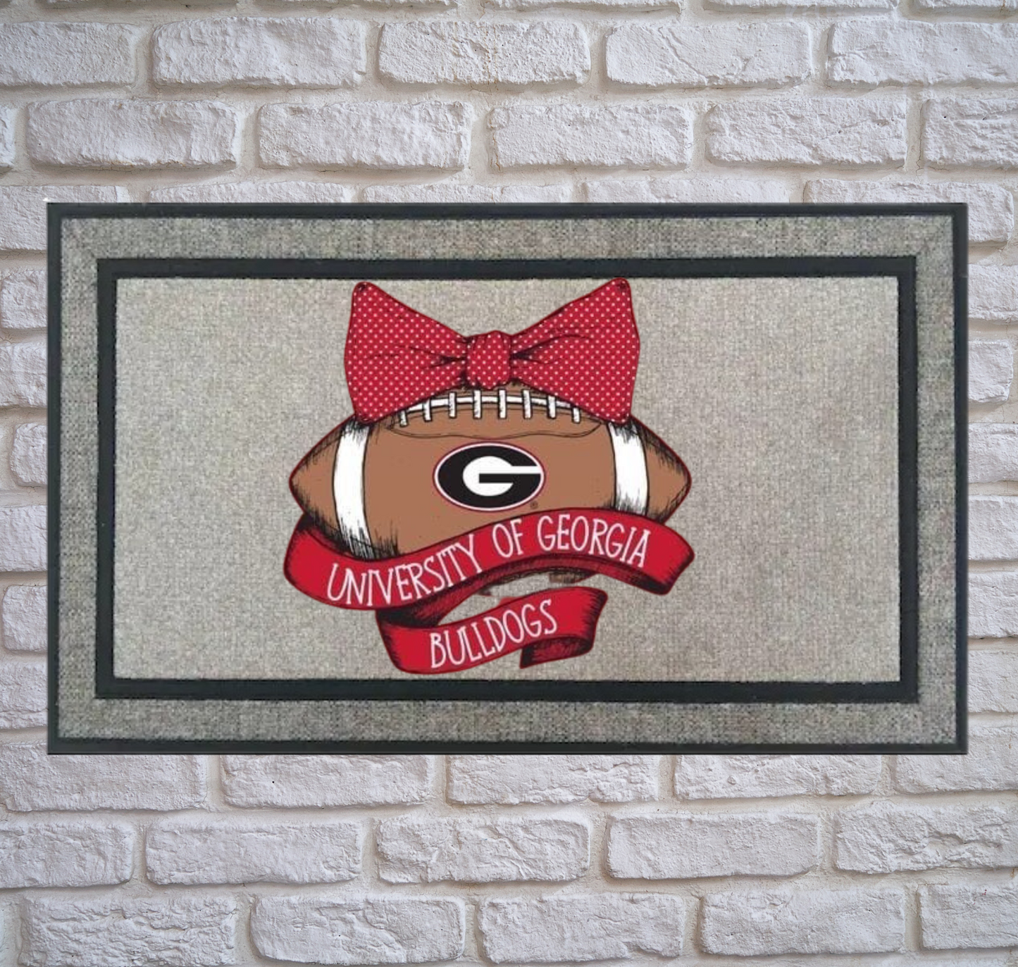 GA Bulldogs Door Mats