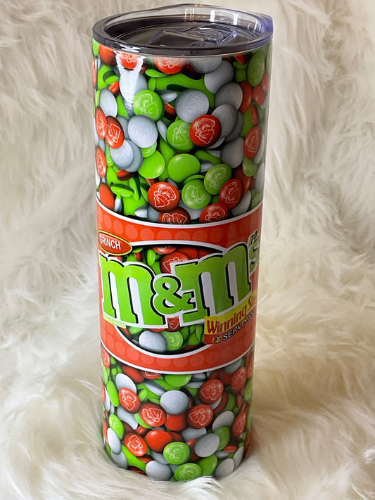 Grinch M&M Tumbler